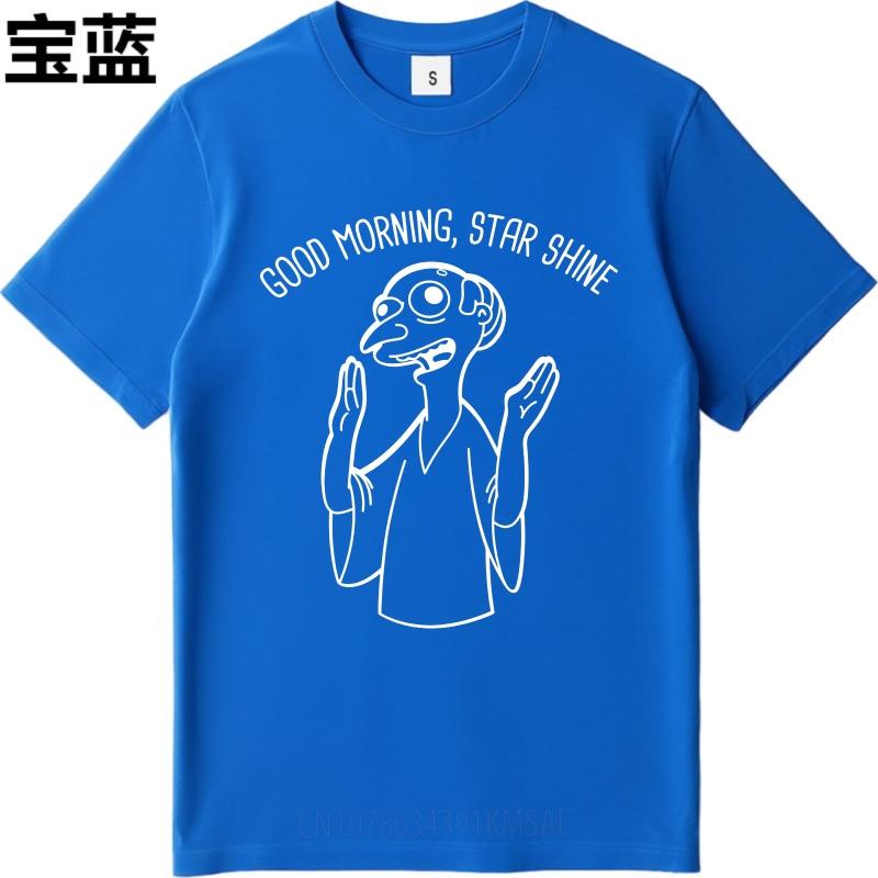 Plus Size Summer Teenagers T Shirt Good Morning Star Shine Cartoon Character Short Sleeve Street Wear Crew Neck Tshirt