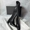 Women's PU Boots Boots-Women Luxury Designer Sexy Thigh High Heels High Sexy Female Shoes Zipper Winter