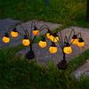 Halloween Solar Pumpkin Garden Lights Outdoor Waterproof Orange Ghost Lights Garden Yard Terrace Holiday Horror Decorations