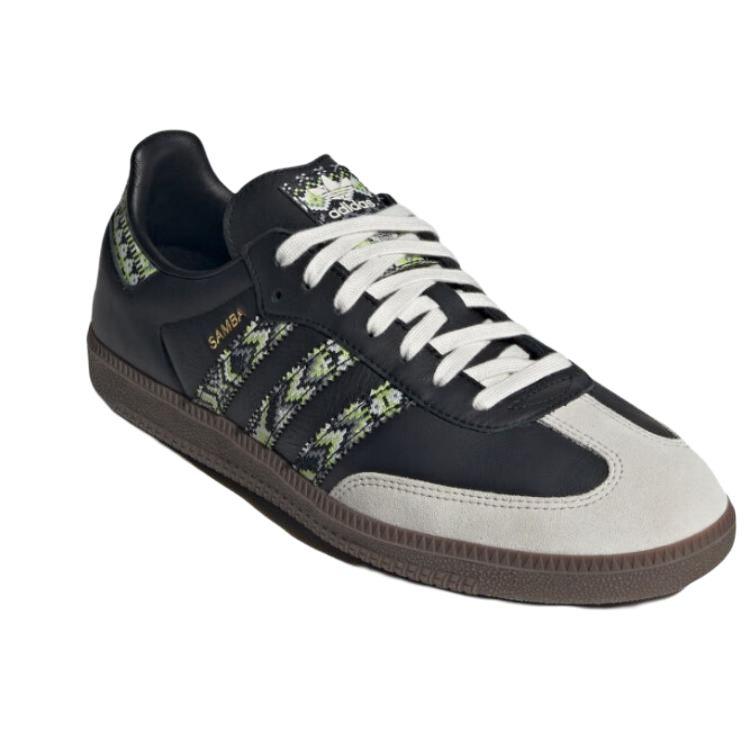 Adidas Originals Samba Og Classic Comfortable Lightweight Low-Top Skate Shoes Unisex Skate Shoes Black Gray JQ0015