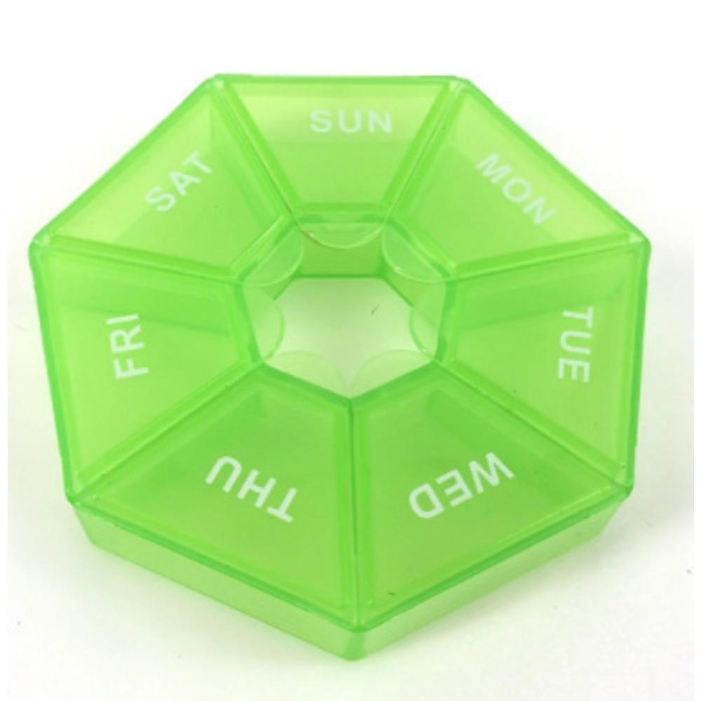 Przenośny 7-dniowy ośmiokątny pojemnik na pigułki z oznaczonymi przegródkami