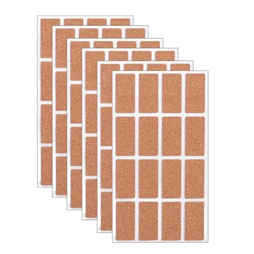 36/96pcs Waterproof Cork Wooden Labels Stickers Self-adhesive Packaging Sealing Tag  Refrigerator
