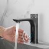 Sensor Bathroom Faucet Cold and Hot Deck Mounted Tap Brass Material Battery-powered Basin Sink Tap