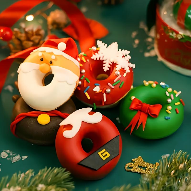 Donut Maker, Electric Non Stick Surface Makes 7 Small Doughnuts, Decorate Frost Ice Your Own for Kid Friendly Baked Dessert Treat