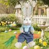 35cm Easter Bunny Hanging Figurine Cartoon Hanging Rabbit Statue  Festival Party