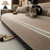 Simple Sofa Cover Four Seasons Universal Sofa Pad Solid Color Sofa Mat For Living Room Anti-Slip Straight Row Couch Cushion Home