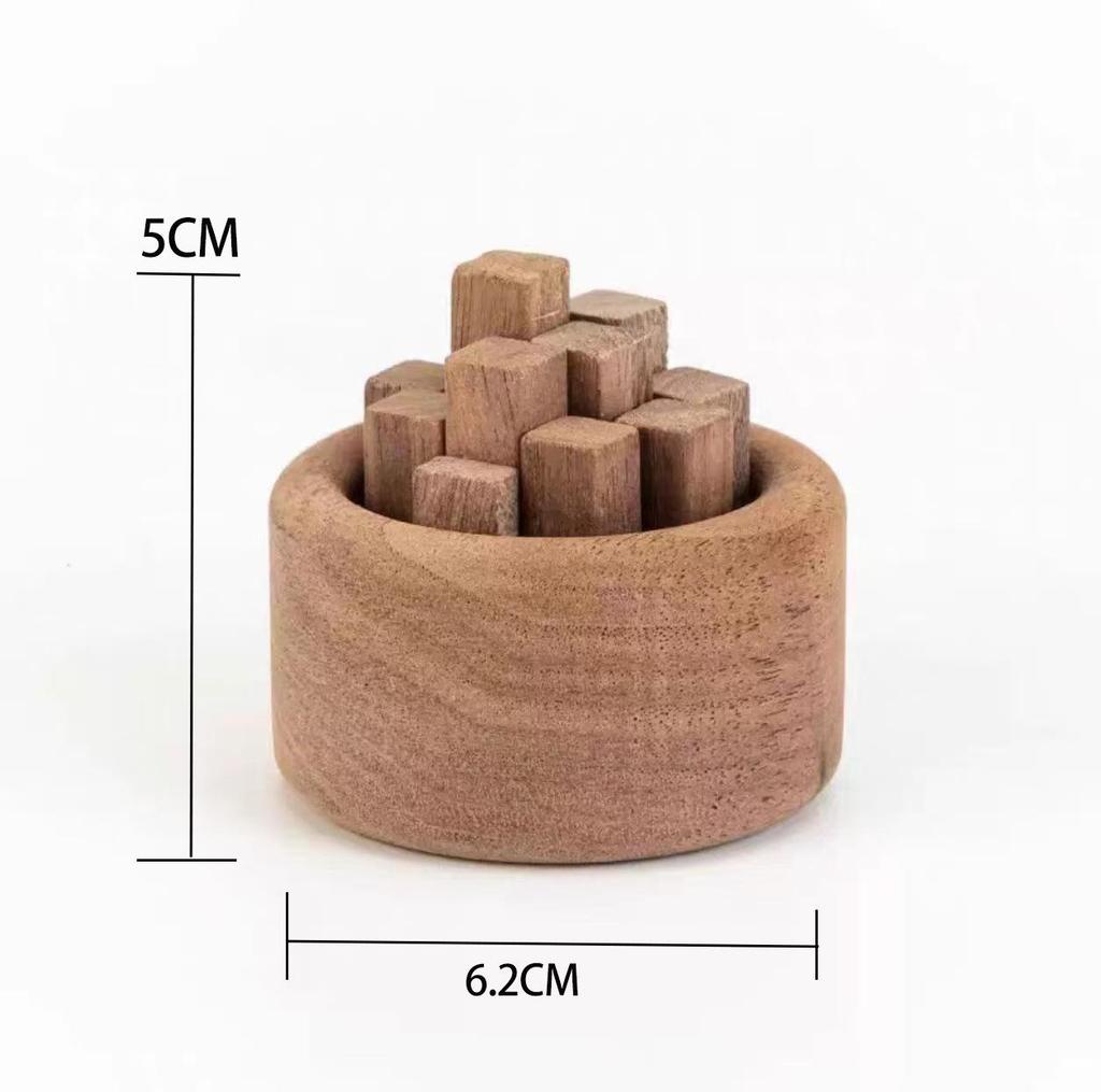 Black Walnut Aromatherapy Diffuser: Fireless Essential Oil Fragrance for Home or Bedroom