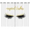 Curtains, Heavy Makeup, Long Eyelashes, Digital Printing, Blackout Curtains, No Punching