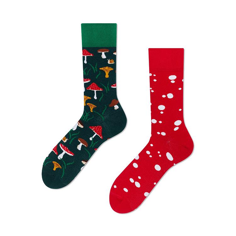 Cross-border Spring/Summer Cartoon Trendy Mid-Calf Cotton Socks - Unisex Couples