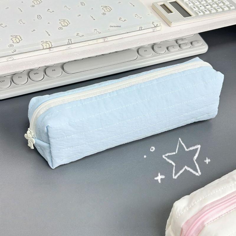 Cream Multi-functional Large Capacity Pen Bag Pencil Case Organizer for Kids School Art Office Stationery Storage