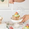 25/100Pcs Cake Packaging Box Transparent Muffin Cup Storage Container Stackable Reusable Design Cupcakes Cases