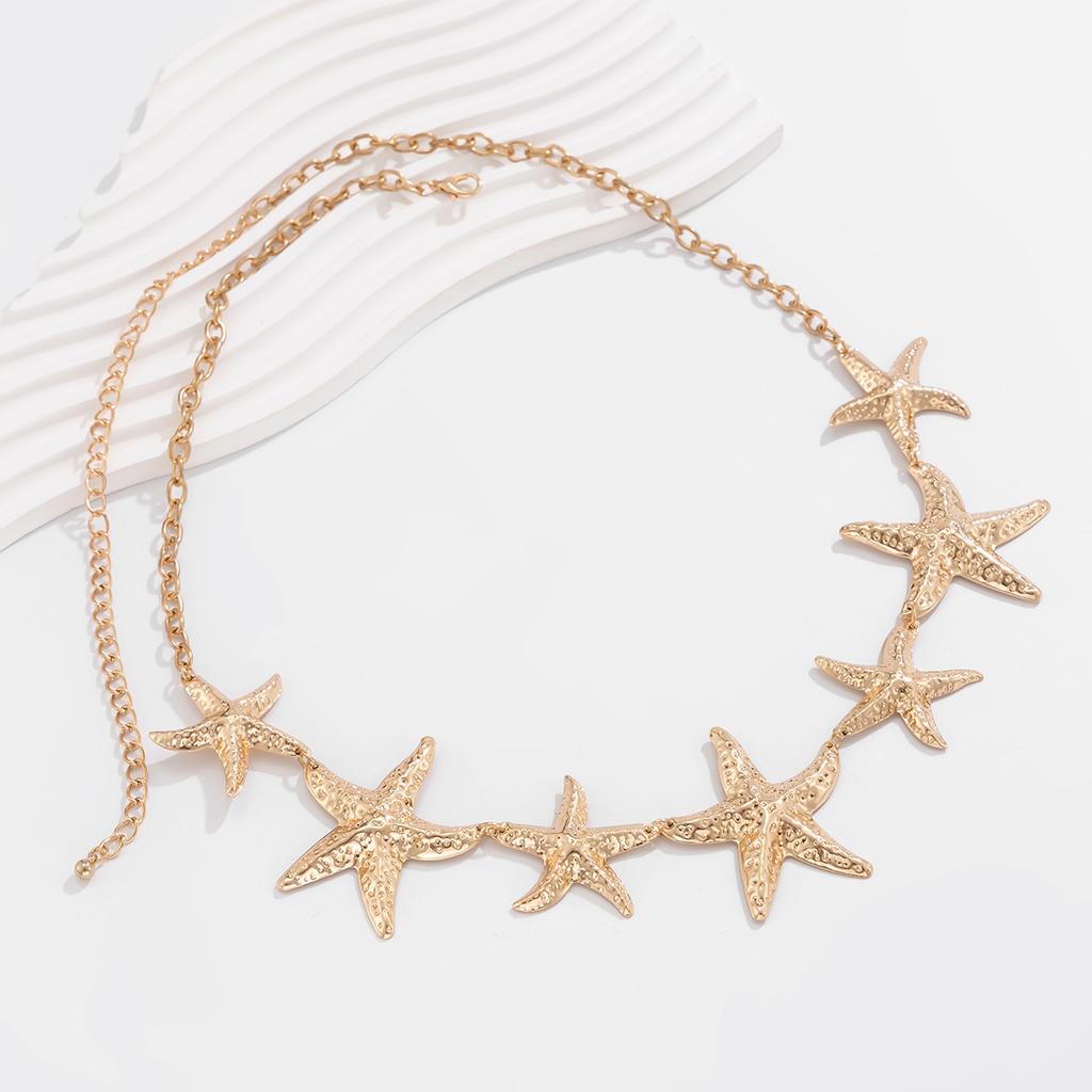 IngeSight.Z Fashion Charm Gold Color Sea Starfish Waist Belly Chain For Women Sexy Summer Beach Body Chain Jewelry Accessories