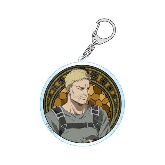 Attack on Titan The Final Season [Reiner] Acrylic Keychain (Note. 7cm Square, Transparent)