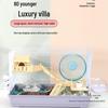 Luxury Large Three-Layer Hamster Cage Villa with Complete Accessories