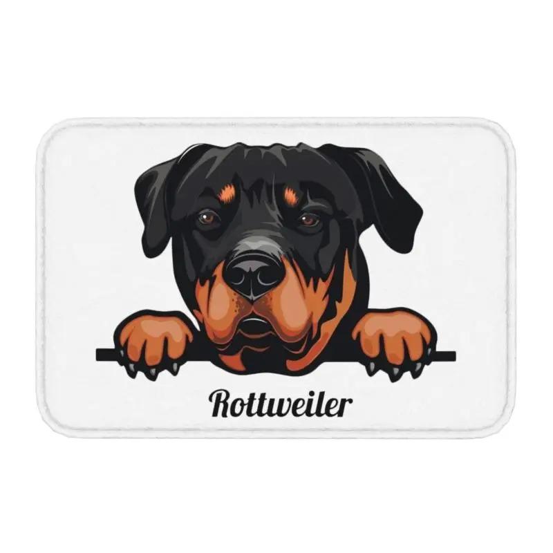 Rottweiler Dog Door Mat Bathroom Kitchen Anti-Slip Floor Rugs Pet Animal Outdoor Doormat Living Room Entrance Carpets Footpad