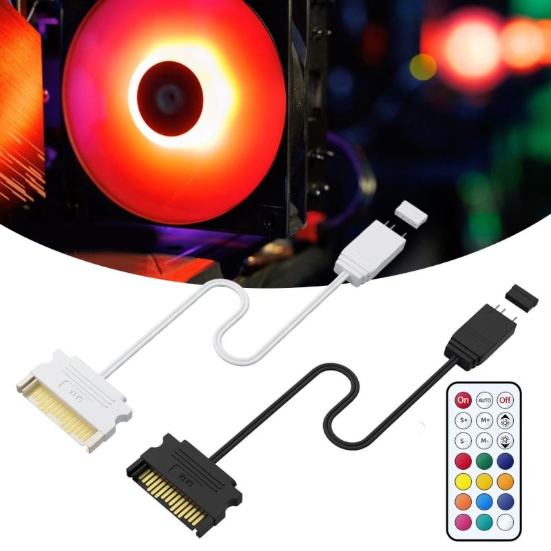 5V ARGB PC Light Sync Converter with 10+ Dynamic Mode Using 15Pin Power Supply
