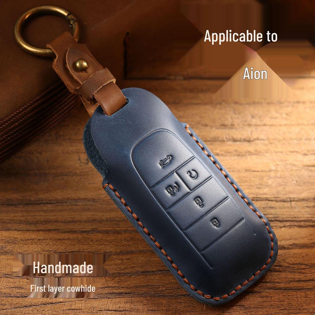 Premium Genuine Leather Key Case for GAC AION S/V/Y/LX630 & IA5 Car Models