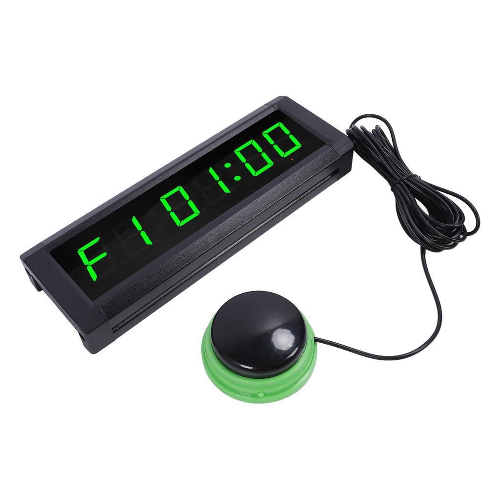 Digital Wall Clock 7 Color Timer Function 6 Digits Electric Wall Clock with Remote Control for Living Room Bedroom Kitchen