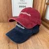 Retro Washed Old Embroidered Baseball Cap Letter Embroidered Soft Top Cap Spring and Autumn Atmosphere Travel Tide