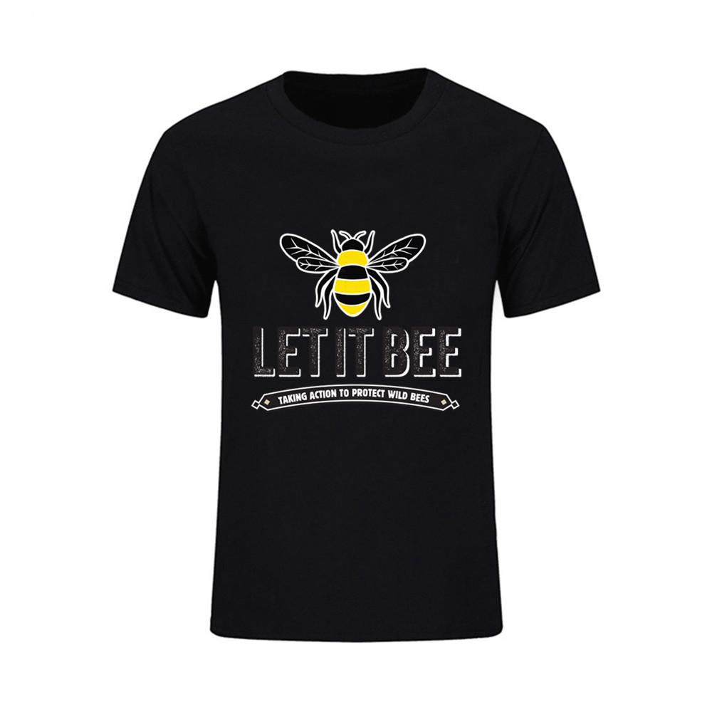 Honey Bee Fashion Funny T Shirt Lovely Personality Man Art Custom Cotton O Neck T