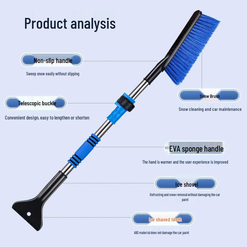 Car Retractable Multifunctional Snow Shovel & Scraper Tool