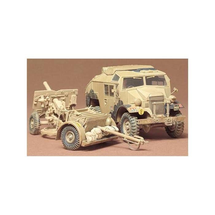 Maquette à peindre - tamiya - british 35 pounder gun et quad tractor - échelle 1/35 - plastique - mixte