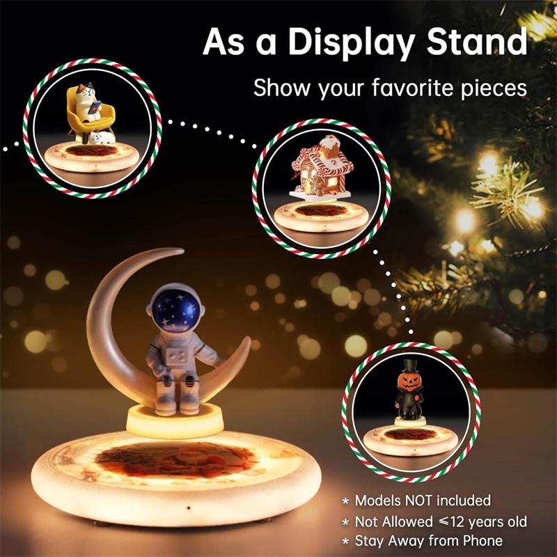 Levitating Christmas Tree Lights Floating Display for Home Office Desk Decor 16 Color Touch Switch Unique Gift for Birthday