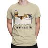 Unisexs In My Feral Era Calico Cat T Shirt Cotton Clothing Vintage Short Sleeve Crewneck Tees Gift Idea TShirt