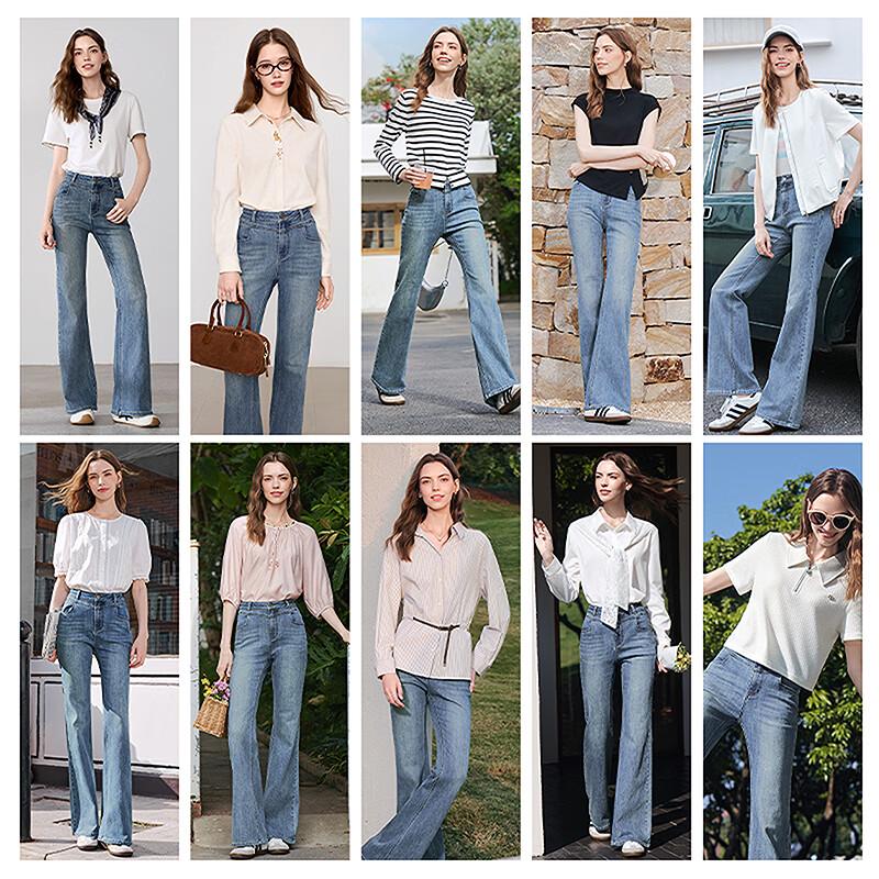 Betu Women's High-Waist Flare Jeans