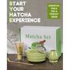 Matcha Whisk Set - 5PCS Matcha Set Includes 17OZ Chawan with Spout, Bamboo Chasen Whisk with Ceramic Holder, Mat cha Scoop and Stainless Sifter,