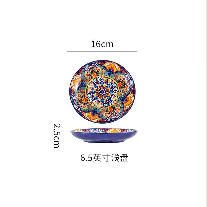 Böhmisches Keramikschüssel- und Geschirrset Reisnudelsuppenschüsseln Doppelohr Geschirrset für Zuhause