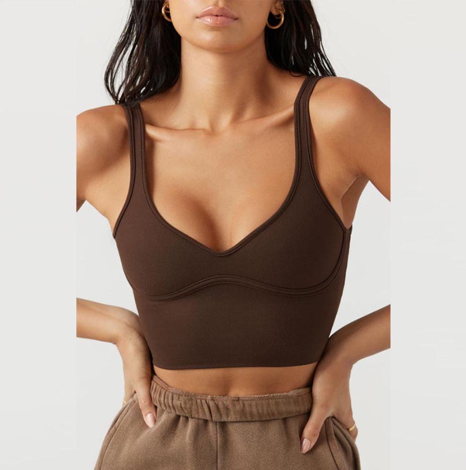 Atmungsaktive Yoga-Weste für Damen: Bequemes, Schöner Rücken, Fitness-Top mit Trägern.