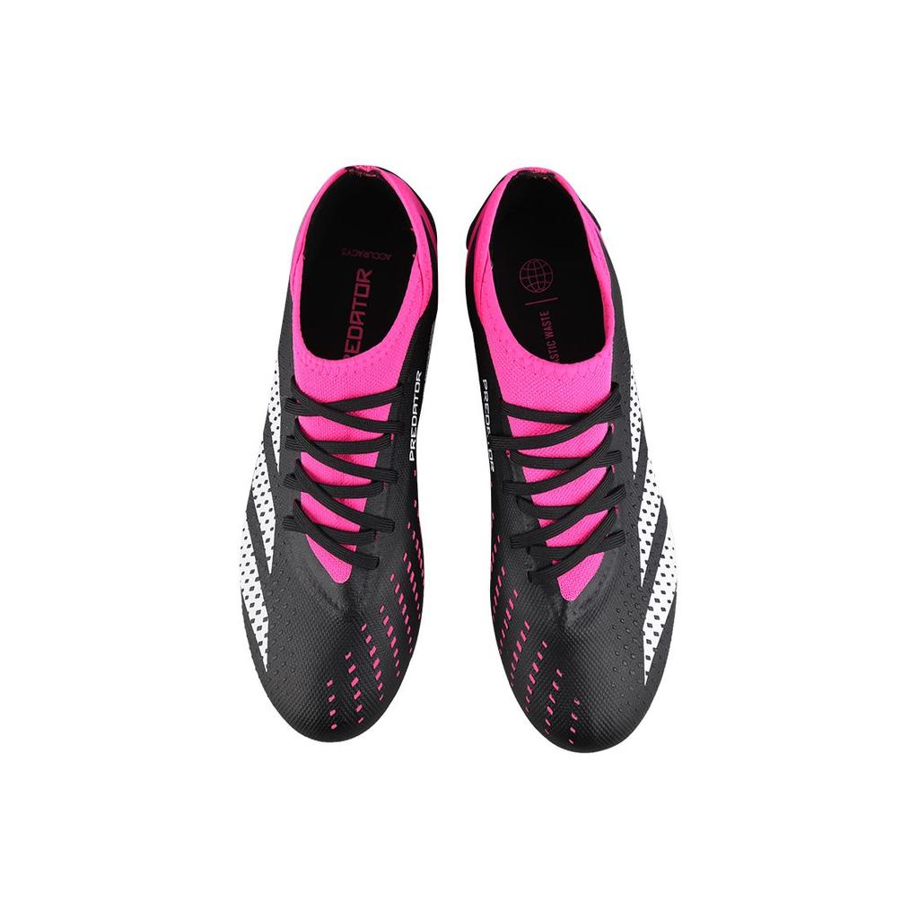 Adidas Predator Accuracy.3 MG Football Shoes Men Football Shoes Black White Pink GW4631