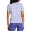 Under Armour Ua Meridian Solid Color Soft Breathable Comfortable Short Sleeve T-Shirt Women T-Shirts Light-Blue Purple 1379155-539