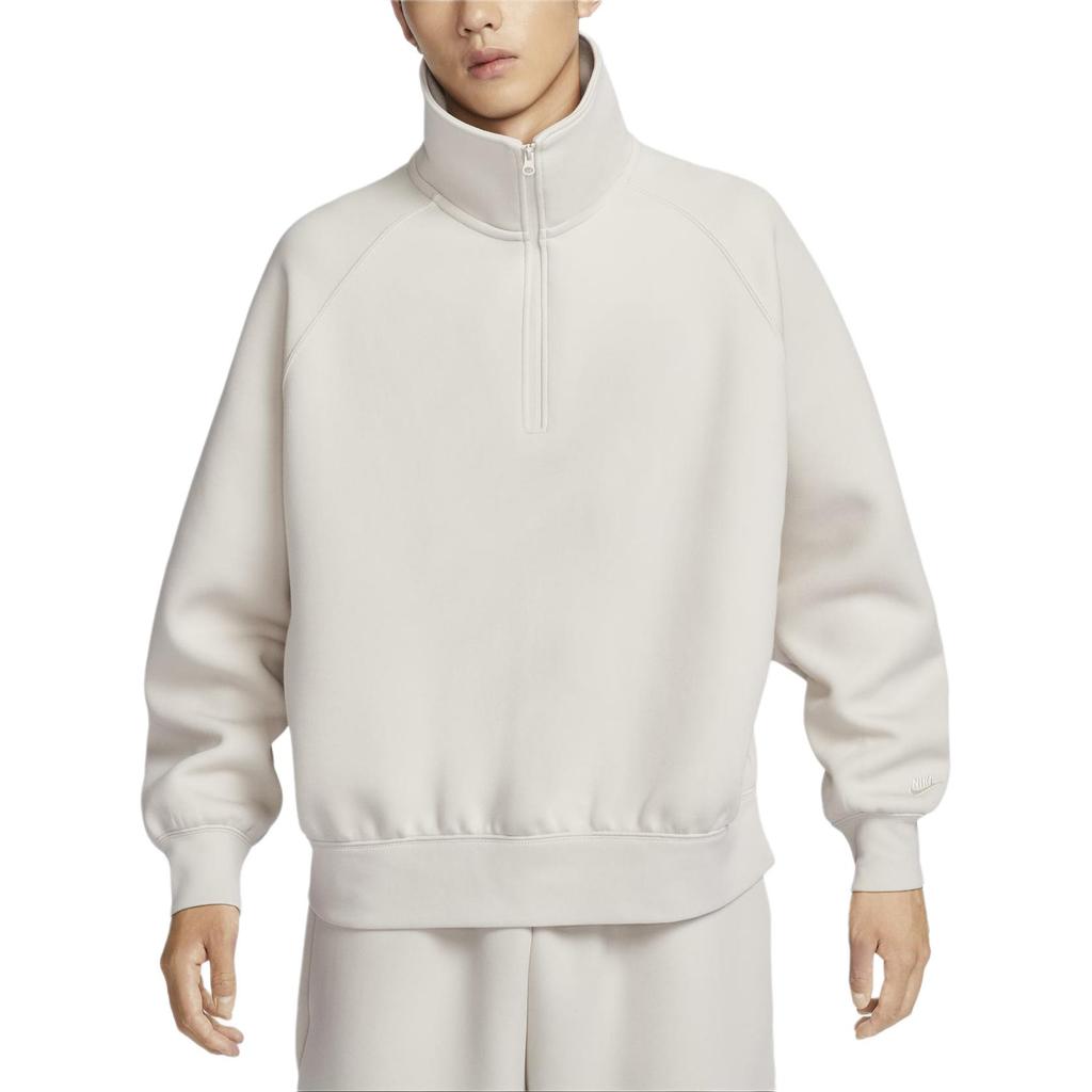 New Nike TECH Futura Sweatshirt Men's Light Earth Brown/Light Earth Brown FZ7569-104