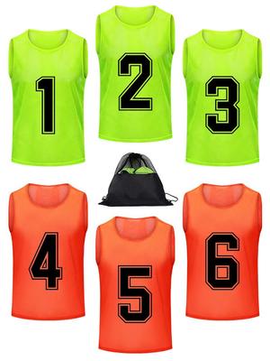 Gilet de sport d'équipe numéroté personnalisé pour adultes et jeunes pour le football et le basket-ball