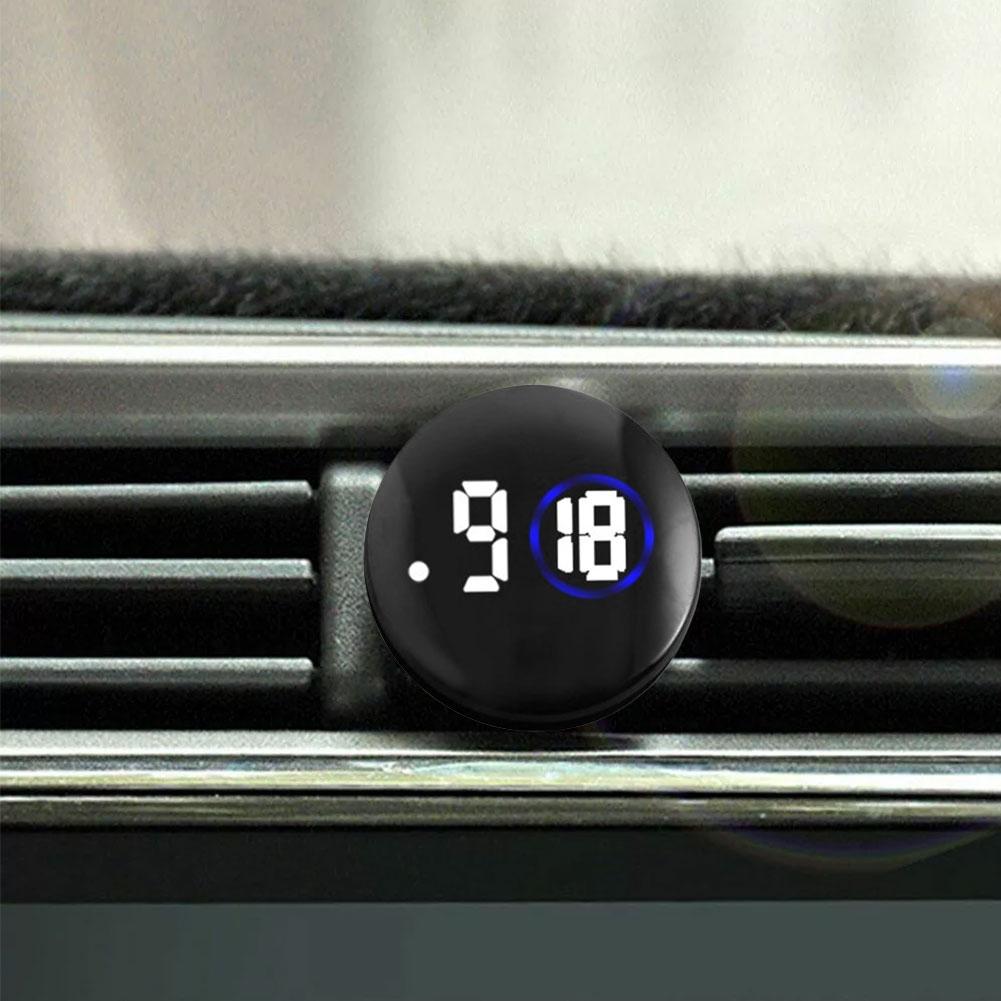 Multifunctional Car Small Digital Clock Internal Stick-On Mini mini quartz watch Mechanics Clocks Auto Ornament Car Accessories