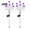 Spooky Lawn Path Lighting Halloween Swaying Ghost Outdoor Decorations, Solar Powered Stake Light, 6 LEDs Decorative Garden Stakes Pathway Lights,