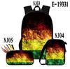 Classic Popular Colourful LGBT 3D Print 3pcs/Set Pupil School Bags Laptop Daypack Backpack Inclined Shoulder Bag Pencil Case