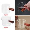 Measuring Cup with Wooden Handle Beakers for Kitchen Baking