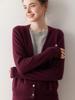 2025 Autumn/Winter Women's Color Block Cashmere Sweater - Fake Two-Piece Design, Versatile Knit and Elegant Style