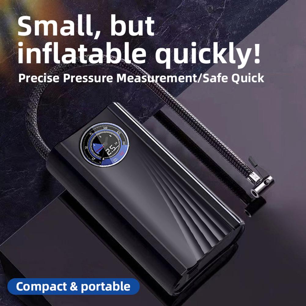 12V Electric Air Compressor High Precision Portable Tyre Inflator Quick Inflating Electronic Inflatable Pump for Car Auto