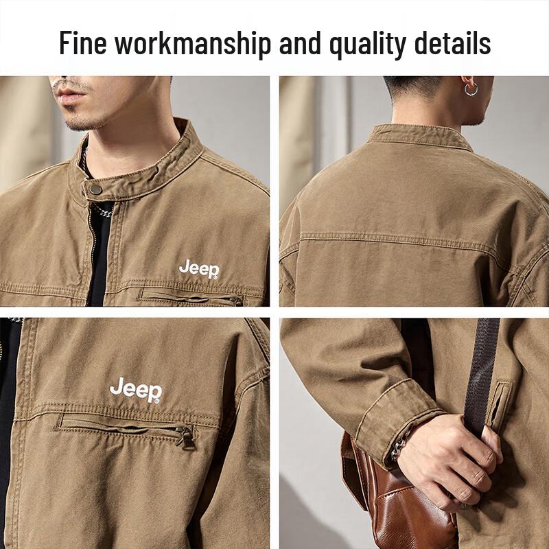 Jeep Men's Loose Fit Workwear Denim Jacket