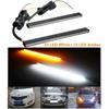 2 Pcs 30 LED White/Amber Lights LED Daytime Running Fog Lamps DRL Waterproof Kit