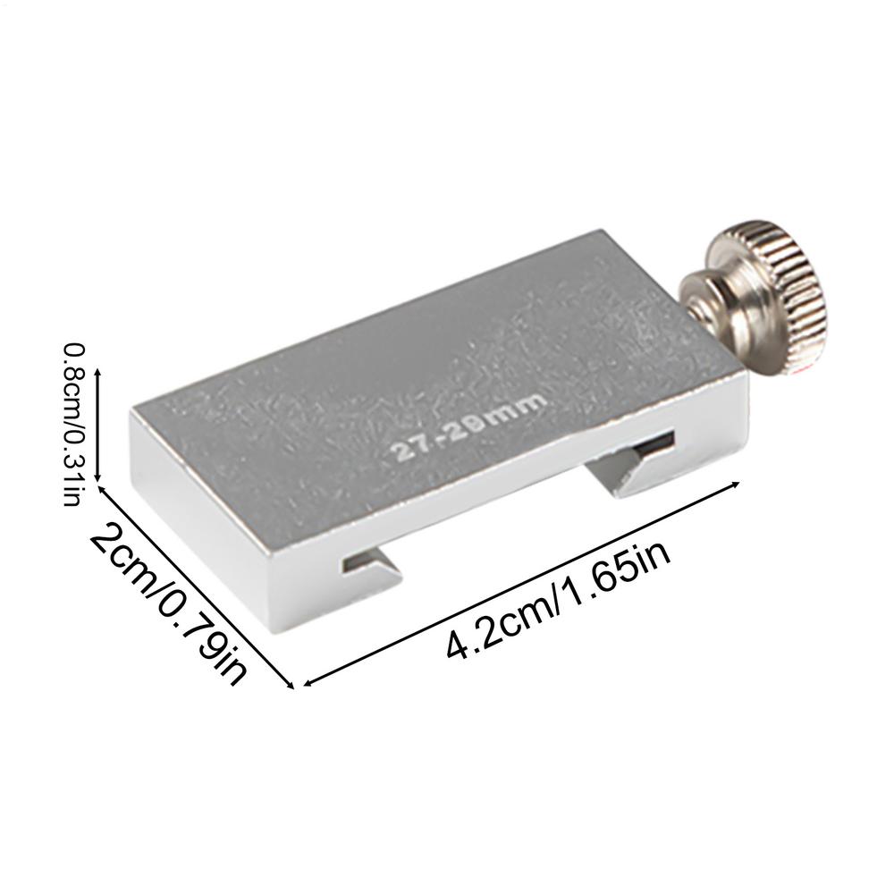 High Precision Aluminum Alloy Ruler Positioning Block Stopper & Scribe Locator for Carpentry, Steel Ruler Measuring, Home Repair