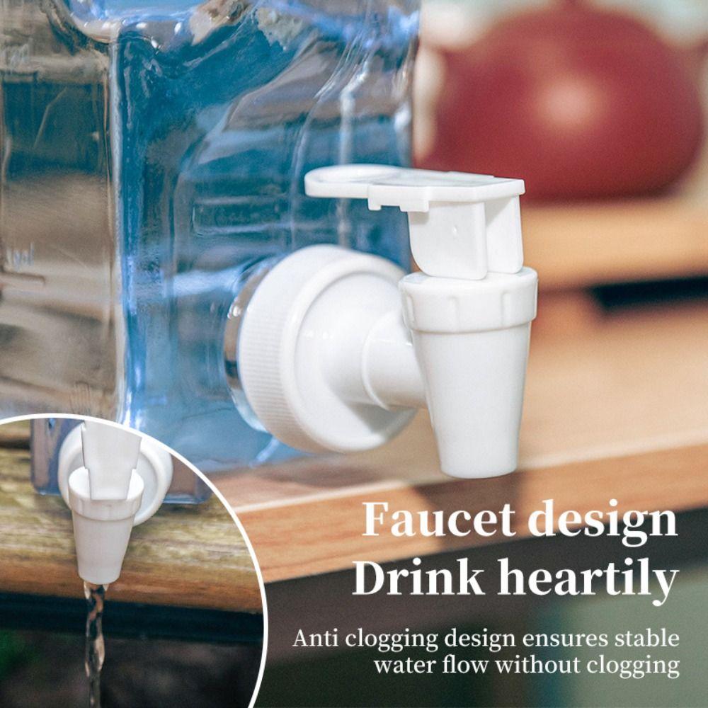 Contenitore per Acqua da 4L Serbatoio Trasparente per Acqua da Campeggio Secchiello da Esterno per Bere Attrezzatura per l'Acqua