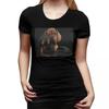 Dachshund Dog Portrait Photo Pupies TShirt for Women Crew Neck Streetwear T Shirts Womens Tees Short Summer Clothes Tops
