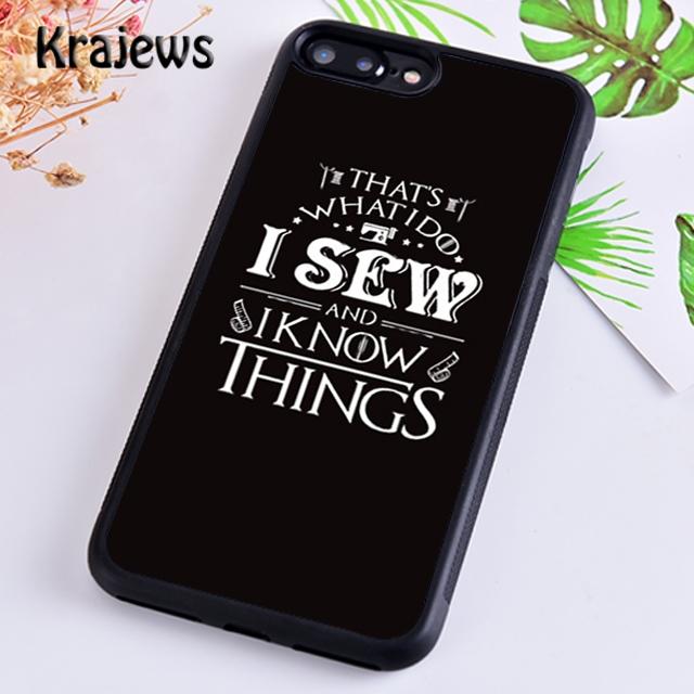 Krajews Eat Sleep Sew Repeat Phone Case Cover For iPhone 17 Air 16 15 14 plus 11 12 13 pro max coque Shell Fundas