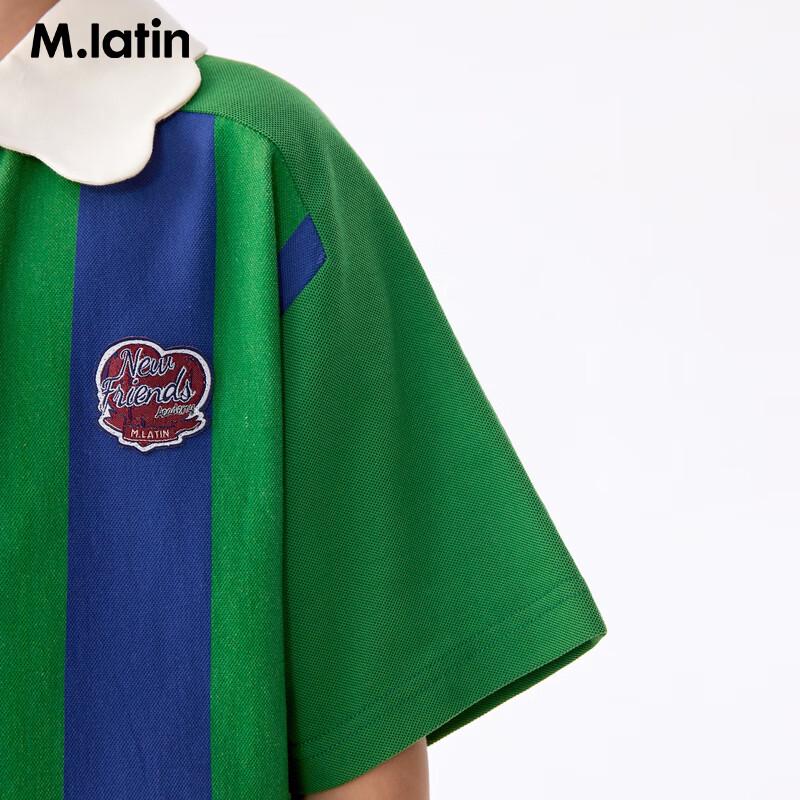 M.Latin Girls' Polo Collar Short Sleeve T-Shirt