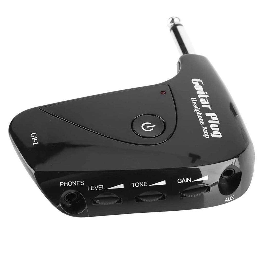 Guitar plug headphone amp amplifier with classic British distortion effect, plug and play, portable and lightweight for practice